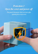 Tenwin Automatic Electric Pencil Sharpener  mini Usb Dual power Sharpener supply School Students Stationery for 6-12mm pencil