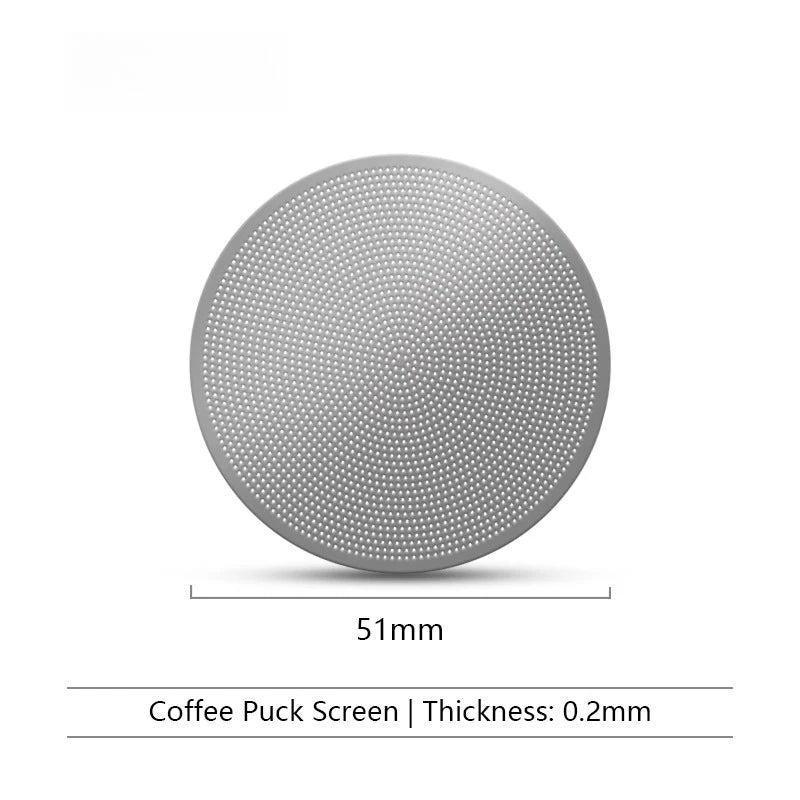 0.2mm Espresso Puck Screen 51/53/58.5mm Stainless Steel Coffee Filter Mesh For Portafilter Espresso Machine Barista Tool