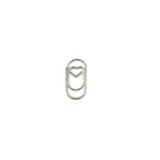 100pcs Mini Metal Heart Shaped Paper Clips Cute Decorative Paperclips Office School Home Document Notes Organization Paperclips