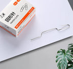 100Pcs Nickel-Plated Paper Clips Rust-Proof Thickened Office Supplies for Organizing And Binding