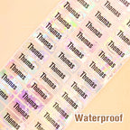 Custom Waterproof Name Tag Sticker Kawaii Rainbow Stickers Decals Personalized First Name Label for Children School Stationery