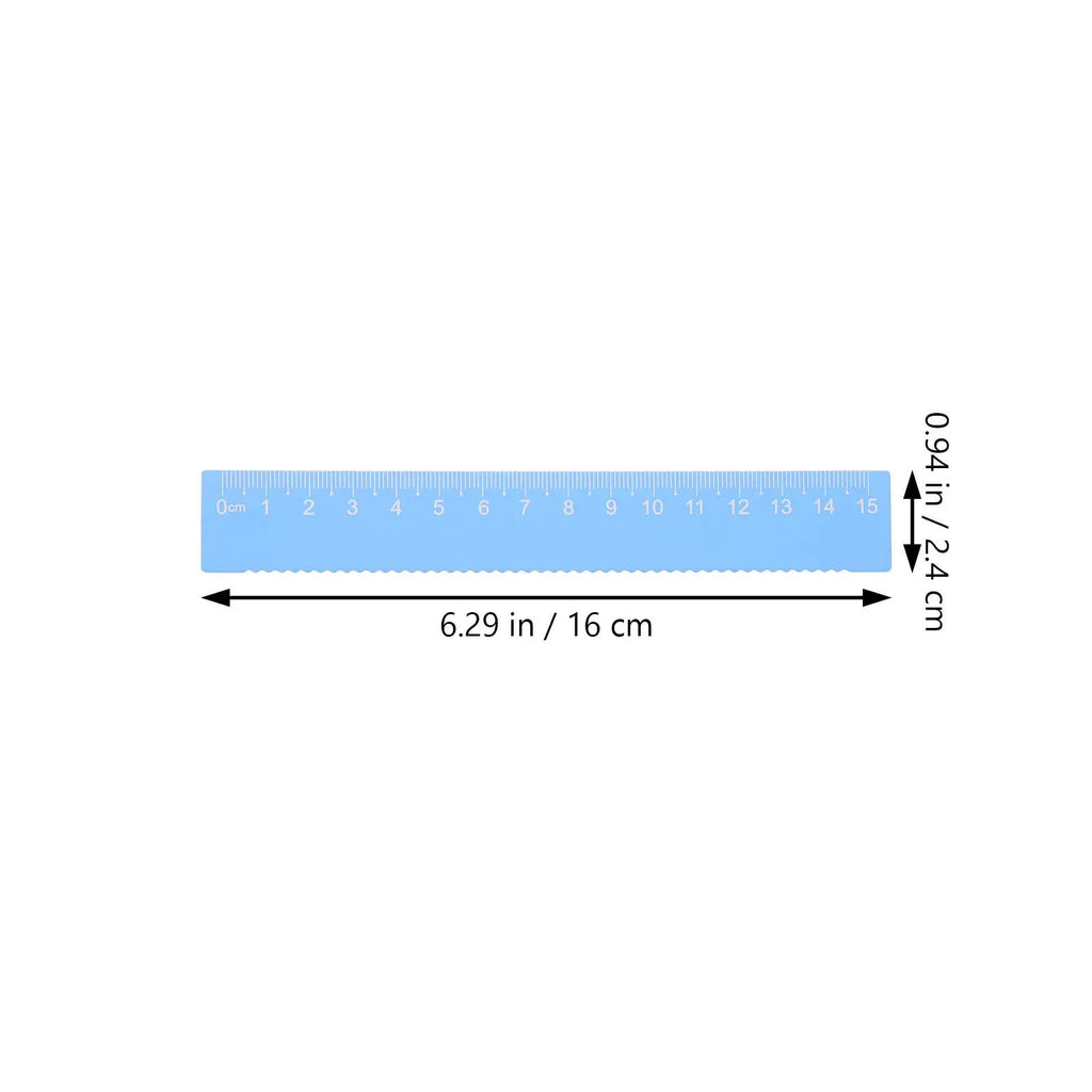 4Pcs Metal Ruler Set Aluminum Alloy Geometry Math Drawing Measuring Stationery Kit for Students School Office Use