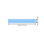 4Pcs Metal Ruler Set Aluminum Alloy Geometry Math Drawing Measuring Stationery Kit for Students School Office Use