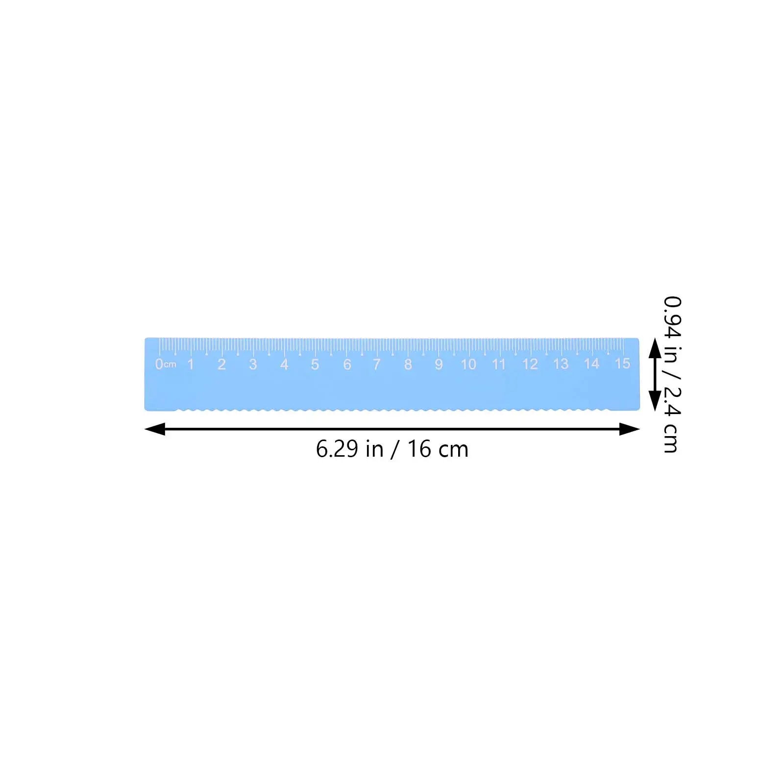 4Pcs Metal Ruler Set Aluminum Alloy Geometry Math Drawing Measuring Stationery Kit for Students School Office Use