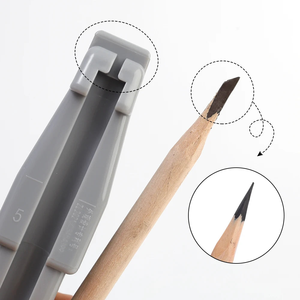 Eyebrow Pencil Sharpener 2 in 1 Duckbill-Shape Eyebrow Sharpener Auxiliary Tool Peel Off Brow Pencil for Sharpening Brow Pen Tip