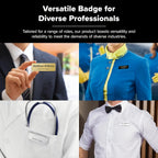 Customized Exclusive Name Badges Engraved Department Name Labels Personalized Metal Identity Cards tag Name Labels in Pin Style
