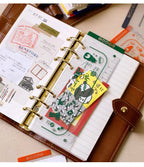 Binder Storage ruler vintage loose-leaf Notebook inner page index divider bookmark DIY accessory flexible ruler