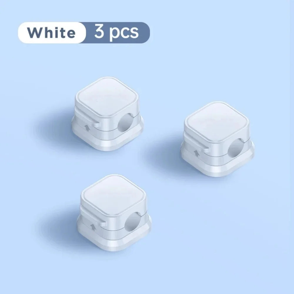 Magnetic Cable Holder Data Cord Collator Desktop Bedside Wall Wire Organizer Mobile Phones Earphones Charging Wire Cord Holder