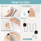 Magnetic Cable Holder Data Cord Collator Desktop Bedside Wall Wire Organizer Mobile Phones Earphones Charging Wire Cord Holder
