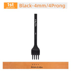 WUTA 1pc 3/4/5/6mm Leather Chisel Tool Diamond Pricking Iron Basic Hole Punch Stitching Leather Craft Tools