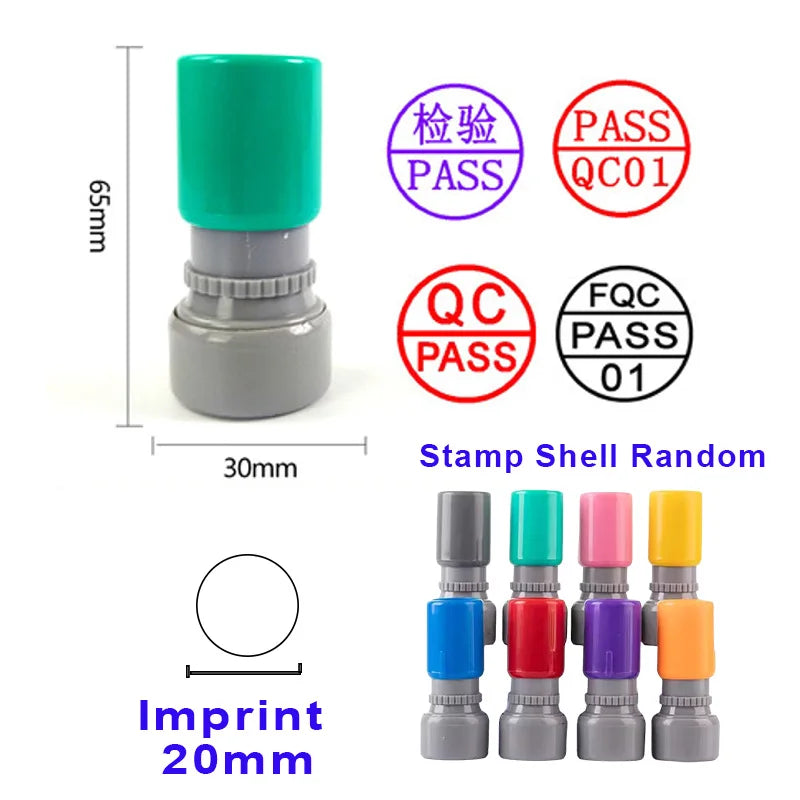 Custom QA QC Teacher Name Ink Stamp Signature Calligraphy Selfing-Inking Personalized Letter Stamp For School Student Child