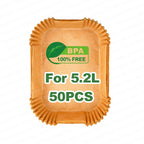 5.2/10.4L Air Fryer Large DualZone Parchment Paper Liners for Ninja AF500EU AF500EUCP Cecotec 9000, Air Fryer Baking Accessories