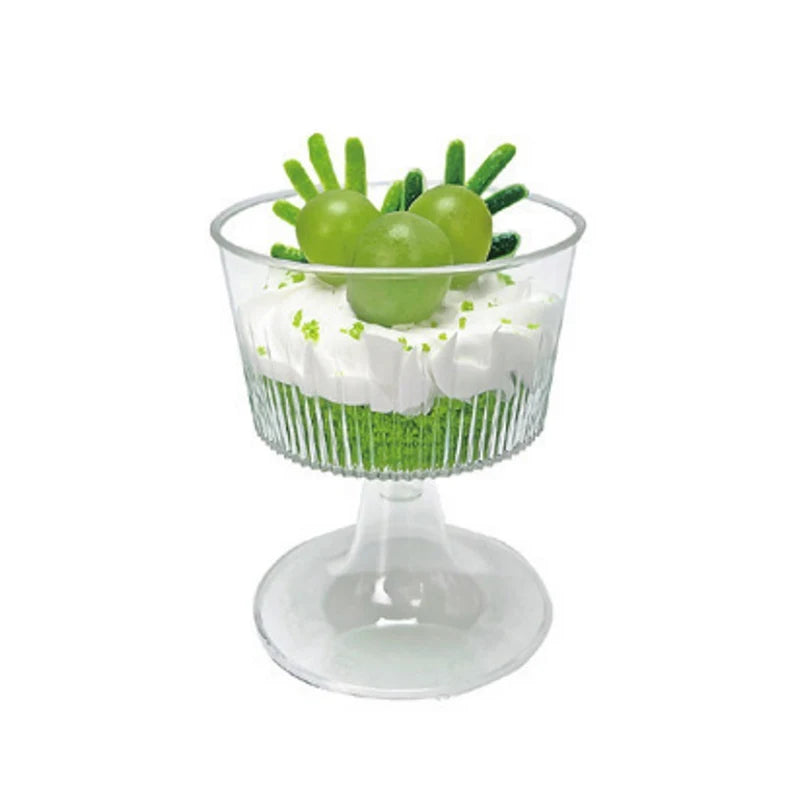10Pcs Disposable Plastic Dessert Cup Ice Cream Cup Small Wine Cup Perfect For Fruit Ice Cream Pudding Wedding Party Decoration