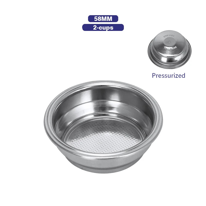 Coffee Filter Basket 51mm 54mm 58MM Stainless Steel Replacement For Bottomless Portafilter Espresso Tools Barista Accessories