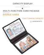YUECIMIE Super Slim Soft Wallet Genuine Leather Mini Credit Card Holder Wallets Purse Thin Small Card Holders Men Wallet