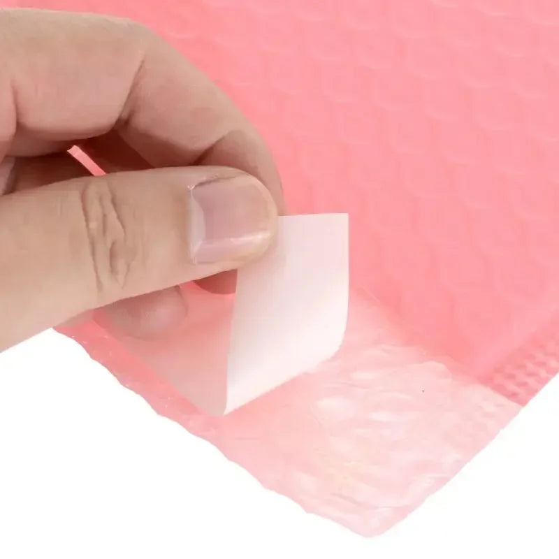 100pcs Bubble Mailers Pink Poly Bubble Mailer Self Seal Padded Envelopes Gift Bags For Book Magazine Lined Mailer Self Seal