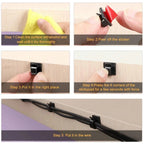 50Pcs Cable Clip Self-Adhesive Cable Organizer Wire Protector Holder For Mouse Headset Wire Storage Desktop Tidy Management Clip