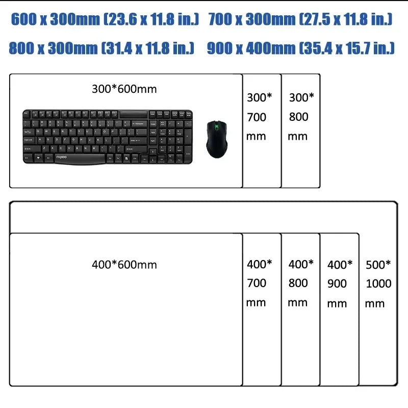 Retro VHS Style Mouse Pad Xxl Computer Large Size Mousepad Non-slip Gamer Keyboard Mausepad 90x40cm Art Design HD Deskmat Carpet