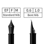 LT Hongdian Titanium Black Forest Pen Calligraphy Student Business Office Women Boxed 1850 Gift Ink Pen