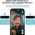 2PCS WebCam Cover Antispy Front Camera Lens Privacy Slider Protector for IPhone 17 Air 16 15 Pro Max Plus 17Pro Web Cam Sticker
