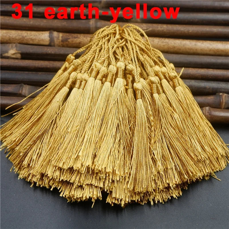 100pcs/lot 13cm Tassel Silk Fringe Silky Floss Bookmark Tassels Mini Tassels For DIY Craft Jewelry Making Souvenir Bookmarks