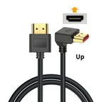 8K HDMI-compatible Cable 2.1 High Speed 48Gbps 8K@60Hz 4K@240Hz HDCP HDR 90 Degree Bend HD Cord  for PS5 PC Gaming Monitor HDTV
