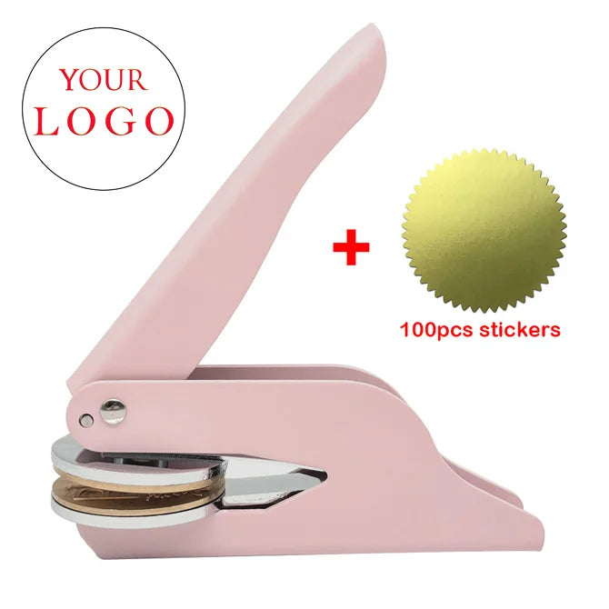 Embosser Stamp LOGO Customized Wedding Library Book Private Seals Customization Envelope Party Invitation Embossing Stamps DIY