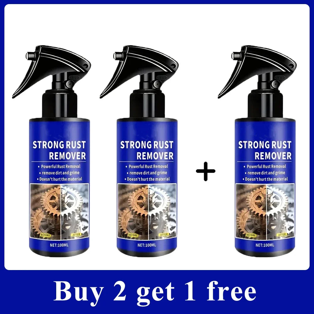 2026 Car All-Purpose Rust Remover Spray - 100ML, Fast-Acting Iron Oxidation Eliminator, Restores Shine, Safe on Various Surfaces