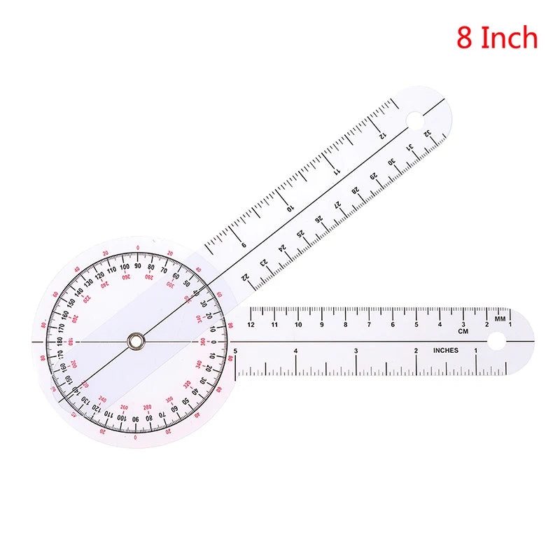 0- 360 Degree Goniometer Angle Medical Spinal Angle Ruler Angle Inclinometer Ruler Protractor Angle Finder Measuring Tools New