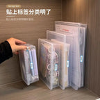 Plastic Document Organizer Organized Clear Square Shape Storage Box Organizing Box With Buckles Certificate File Storage Case