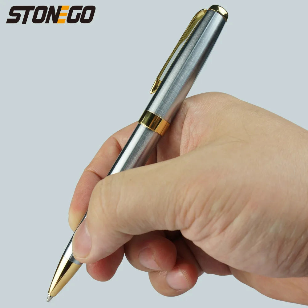 STONEGO Fashion Wallet Pen Short Paragraph Gift Travel Pocket Pen Mini Pocket Short Clip Metal RollerBall Pen Travel Pocket Pen