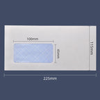 White Self Adhesive Window Envelopes Security Pattern Double Sided Tape Sealing Blank Western Style Business Card Mailing Bags