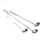 pogyrt Stainless Steel Long Handle Stir Spoon For Cocktails, Ice Coffee, And Tea - Mixing Spoon With Easy Grip Handle