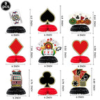 Casino Party Supplies for Men/Adults Poker Paper Plates Cups Napkins Straws for Poker Night Las Vegas Party Decorations