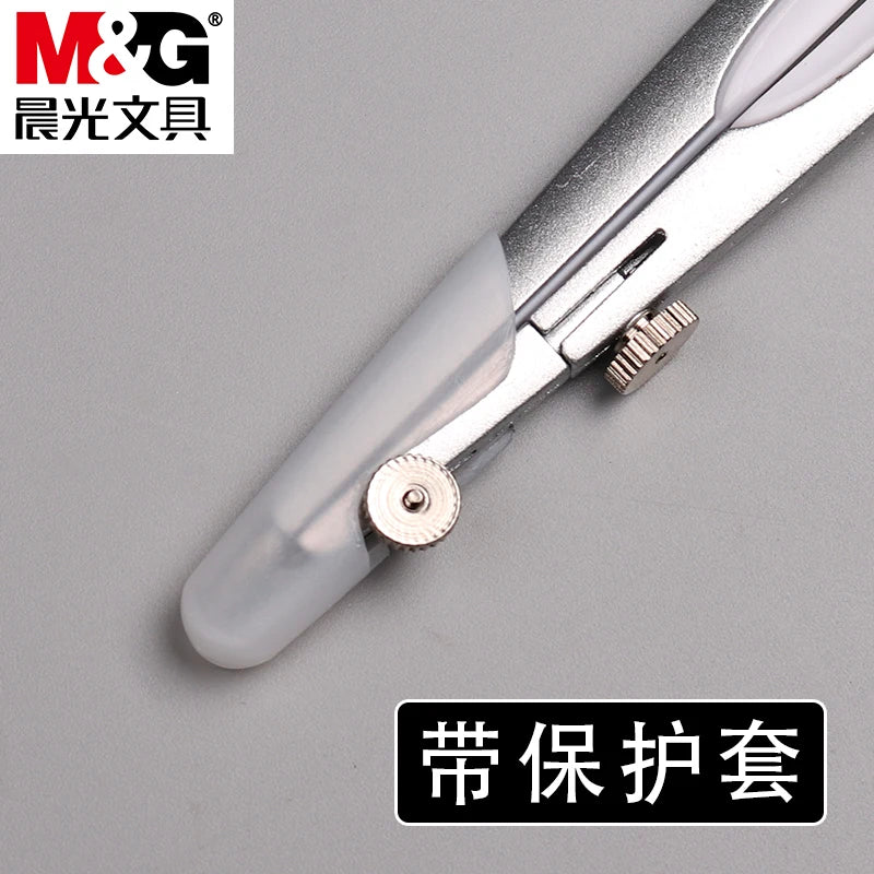 M&G Geometry School Compass, Drawing, Circle Drawing Tool, with Storage Box Suitable for Students and Office Use
