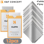 K&F CONCEPT 6*7inch Premium Microfiber Cleaning Cloths Lens Cleaning Cloth for Camera Lenses, Eyeglasses, Phone Screens, Cameras