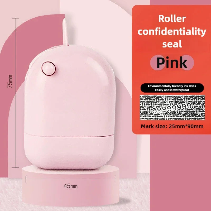 Ceramic Blade Theft Protection Roller Stamp for Privacy Confidential Data Guard Your Security Stamp Roller Privacy Seal Roller