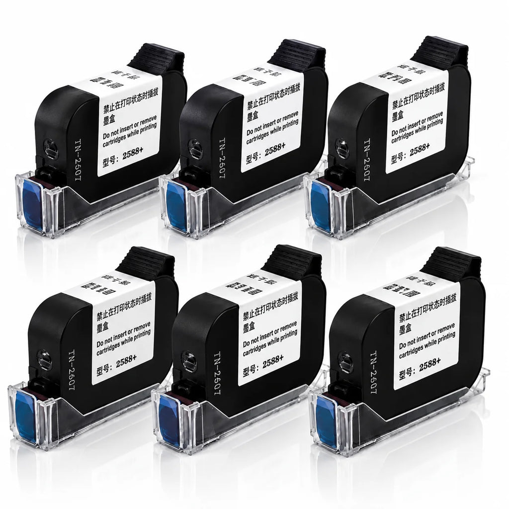 2588+ 2588 2588+M 42ML Ink Cartridge Quick-drying 12.7mm Print Height Universal for unencrypted handheld printer Black