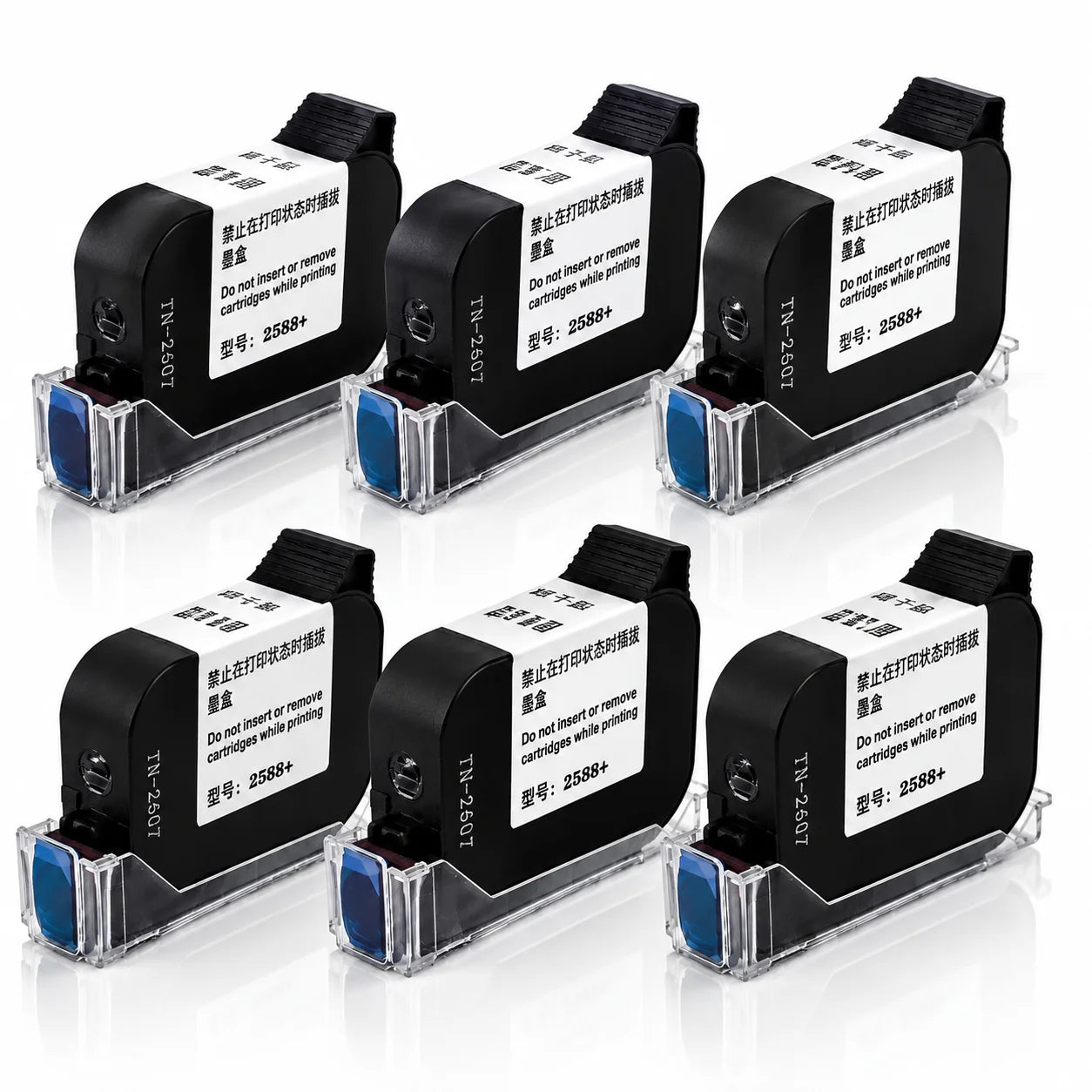 2588+ 2588 2588+M 42ML Ink Cartridge Quick-drying 12.7mm Print Height Universal for unencrypted handheld printer Black