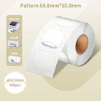 Phomemo PM-241BT Shipping Label Printer Label Sticker Round Label Square Label Rainbow Color DIY Logo Design Small Business