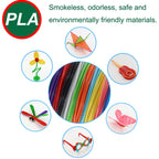 2026 New 3D Printing Pen DIY Three-dimensional Painting Children Toys With LCD Screen Power Adapter 200M PLA Filament Toys Gift