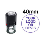 Custom Self-Inking Stamp 25/30/40/50mm Round Logo Design P Personalized Press-type Inking Stamp for Wedding Invitation Envelope