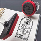 Personalized Logo and Text Self Inking Stamp Custom Your Own Design Company Logo Customized Photosensitive Seal Ink Stamp
