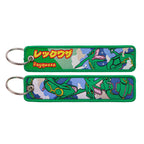Kawaii Japanese Elf Anime Embroidery Key Fobs Key Tag Motorcycles Cars Backpack Chaveiro Keychain Fashion Keyring Friends Gifts