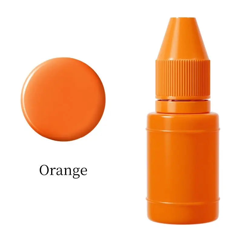 10ml Self-Inking Colorful Ink for Photosensitive Stamp Refilling Ink Red Green Blue Black Orange Rose red Chocolate Coffee White