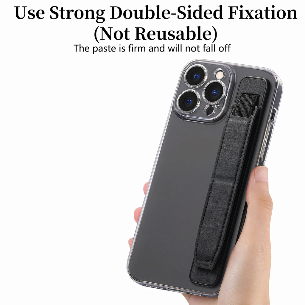 1Pc Adhesive Mobile Phone Push-Pull Bracket Anti Slip and Anti Fall Portable Wrist Strap Multifunctional Desktop Support