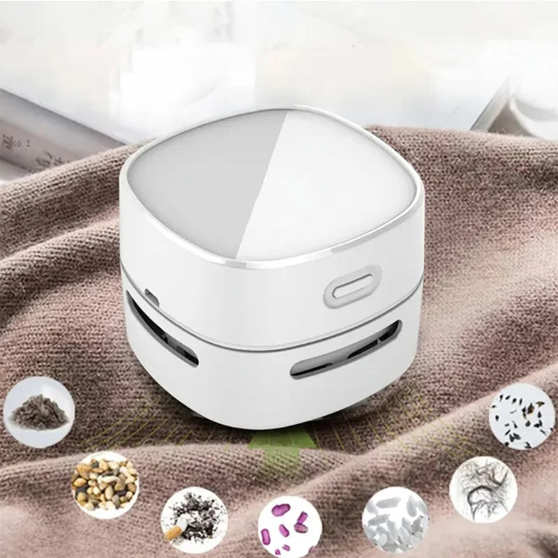 Handheld Mini Desktop Vacuum Desktop Cleaner  Cleaning  Energy Saving 360 Degree Rotation For Keyboard Home Office School