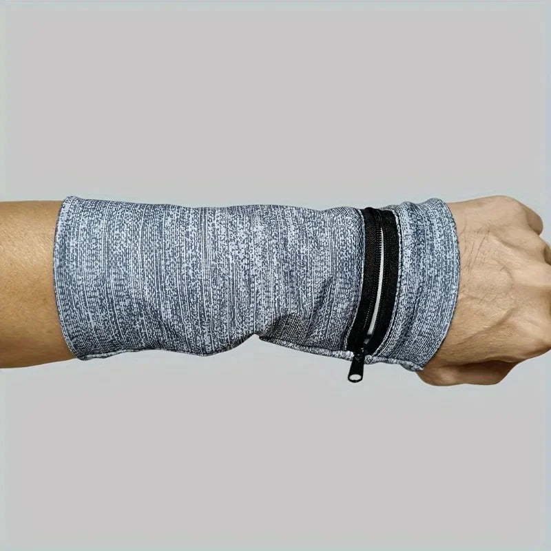 1pc Black Storage Bag for Neutral Wrist Supports Suitable for Fitness Running,Featuring a Zipper,Sweat-Absorbing Wrist Support ﻿