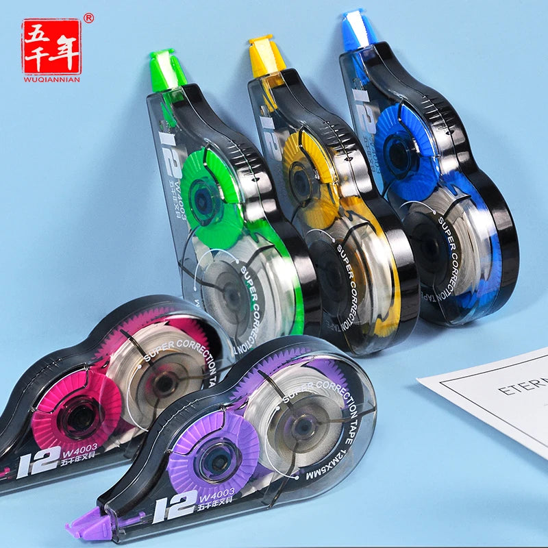 WQN-Random Color 1pc Correction Tape with Material, Office Writing Correction Tool Student Supplies