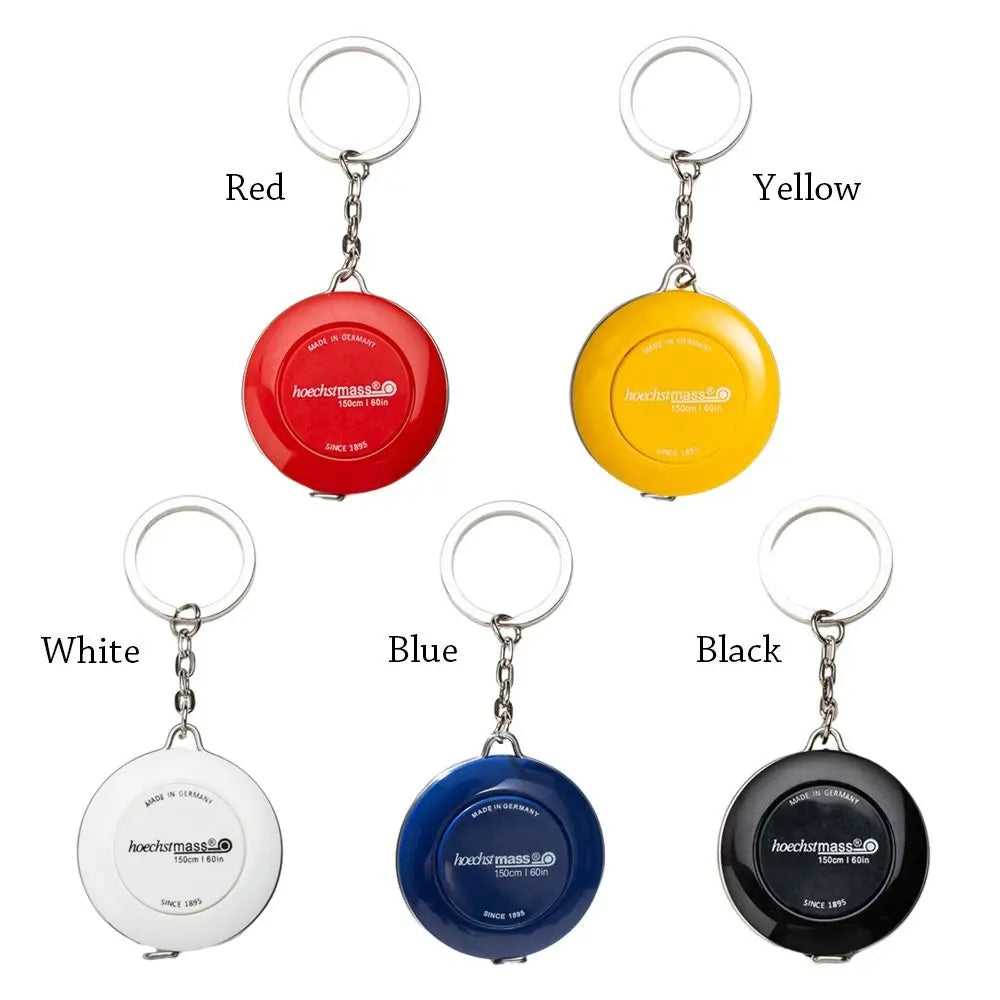 1M/1.5M Measure Ruler Retractable Centimeter Inch Roll Tape Mini Keychain Tape Measure Tailor Portable Sewing Measuring Tool